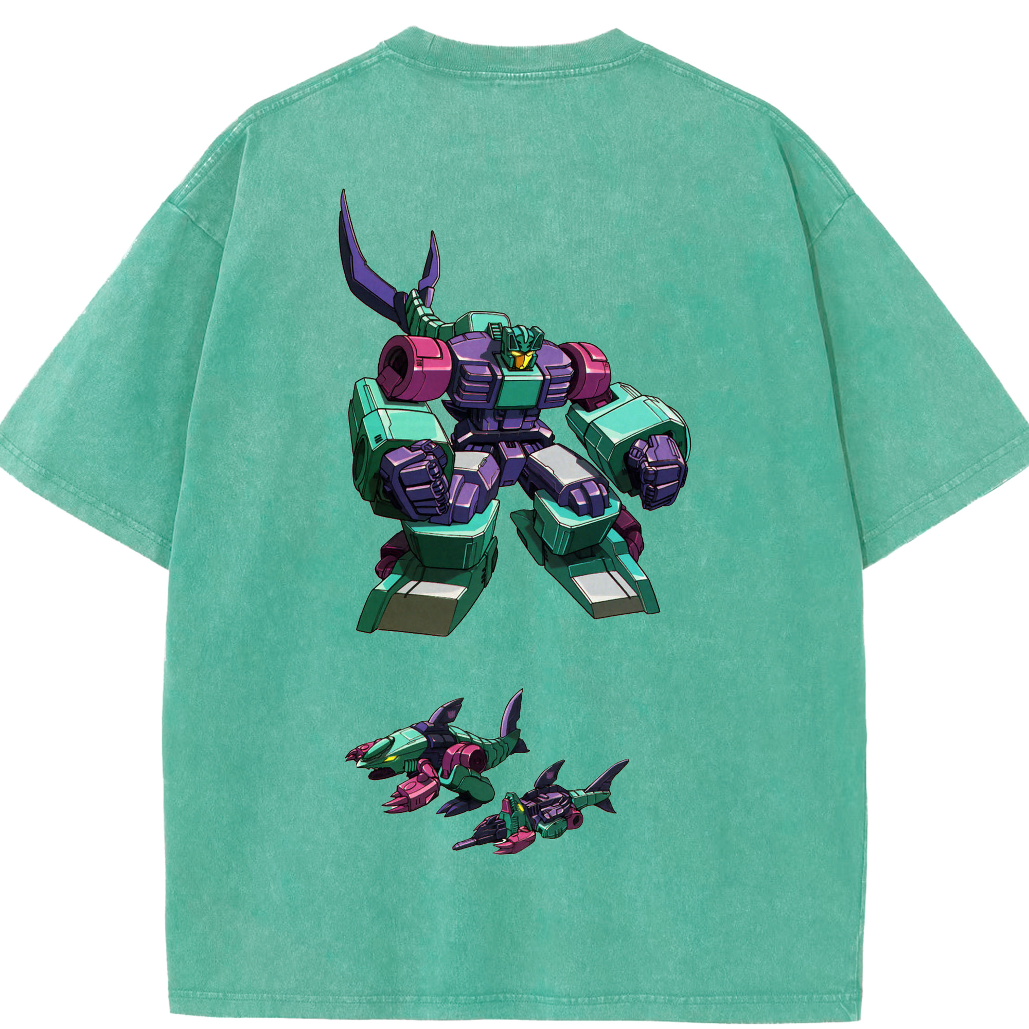 （画像用）  綿100% ヴィンテージ風 半袖Tシャツ（背面プリント）